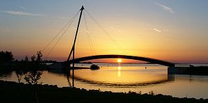 Lago Der, al atardecer.